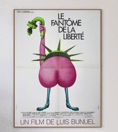 1974 El fantasma de la libertad (francés) Cartel original de época