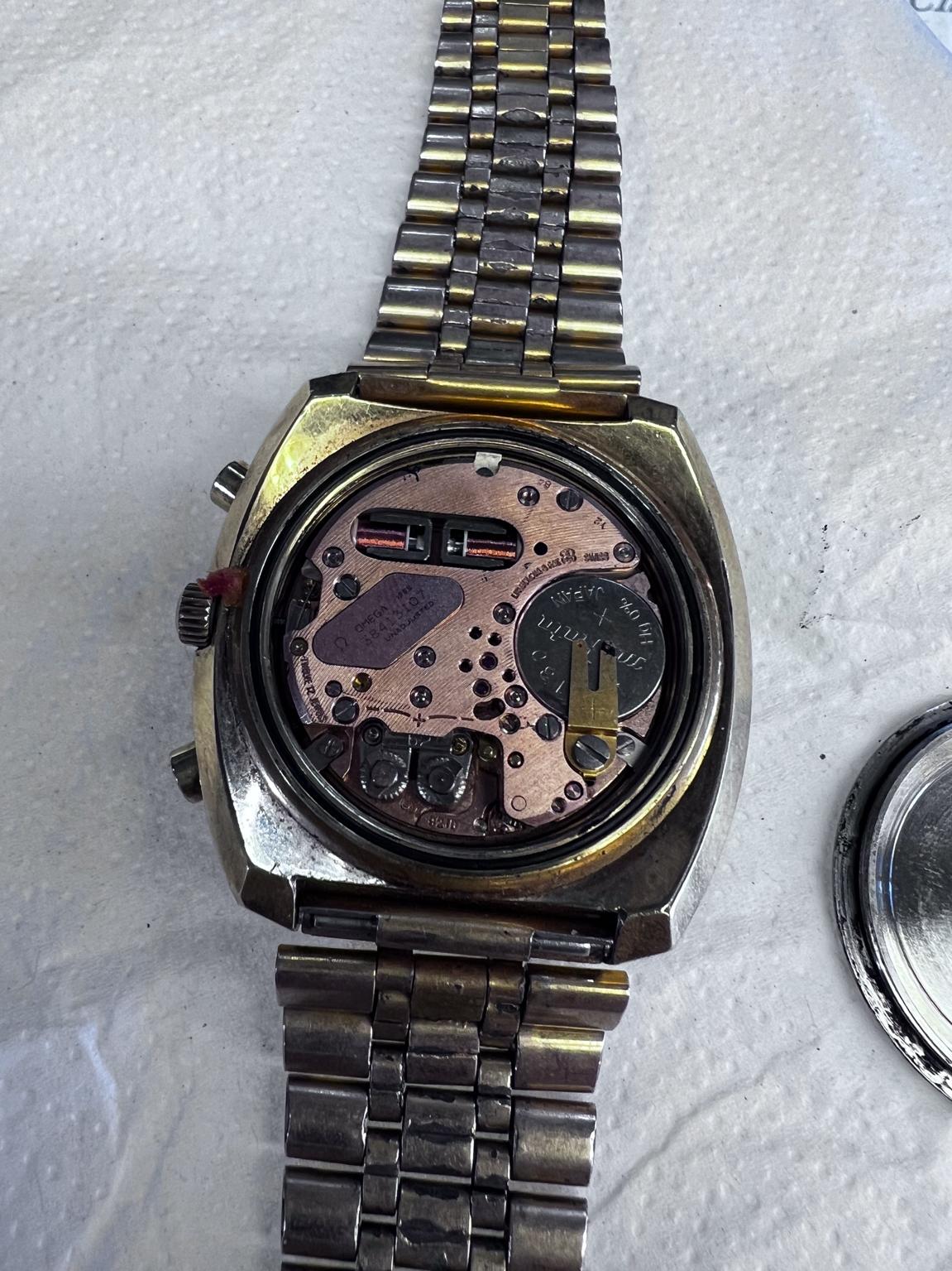 Stainless Steel 1974 Omega Watch Speedsonic Chronometer Seamaster f300 For Sale