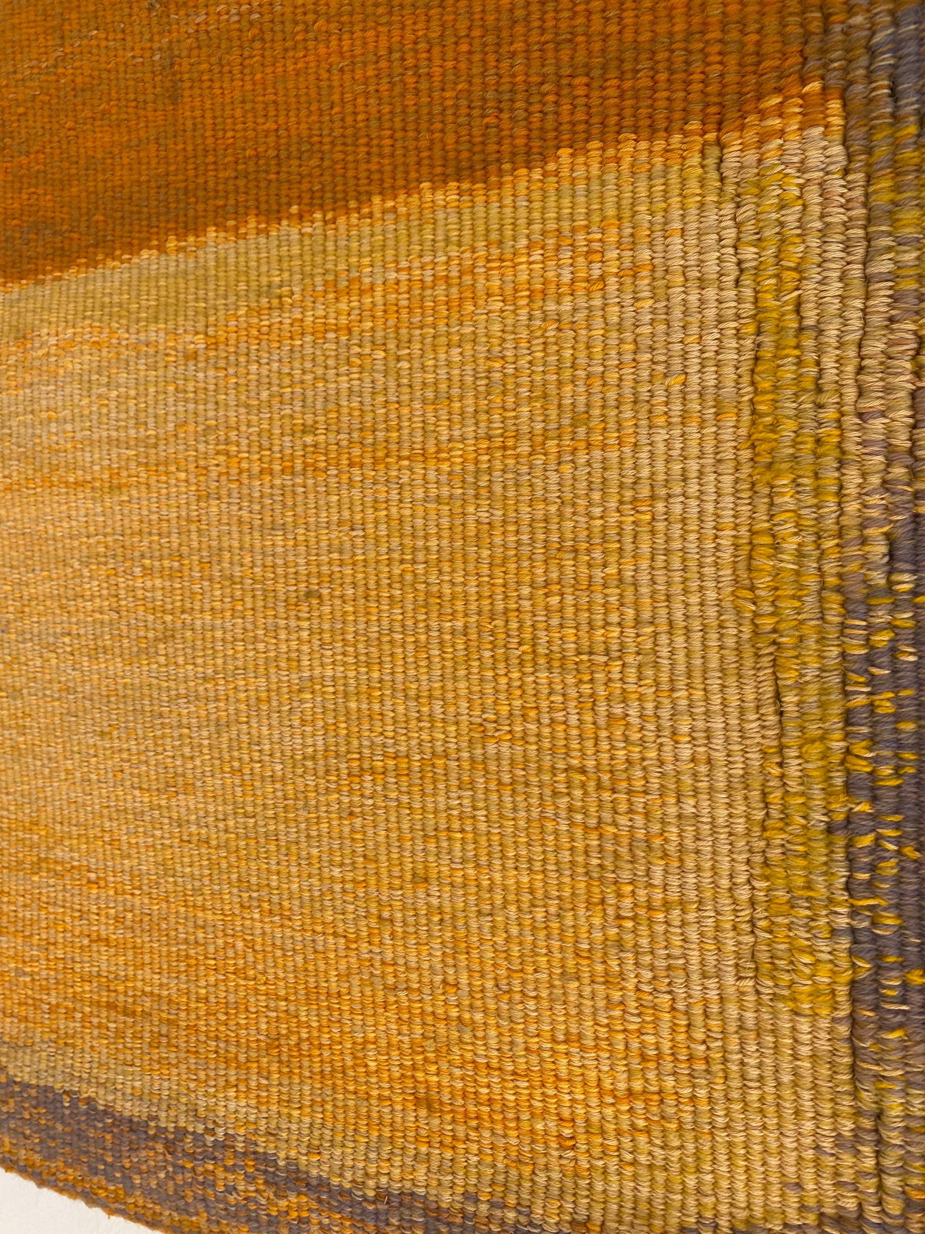 Mid-Century Modern 1974 Wool Tapestry By Maurice Elie Sarthou