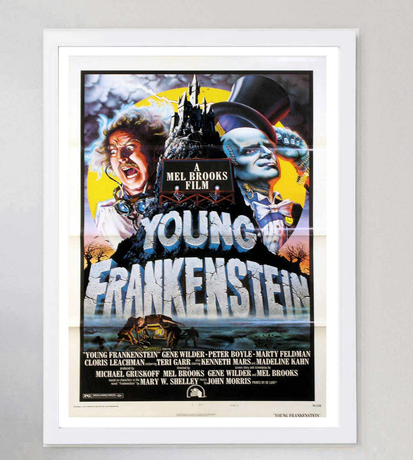 1974 Young Frankenstein Original Vintage Poster In Good Condition For Sale In Winchester, GB