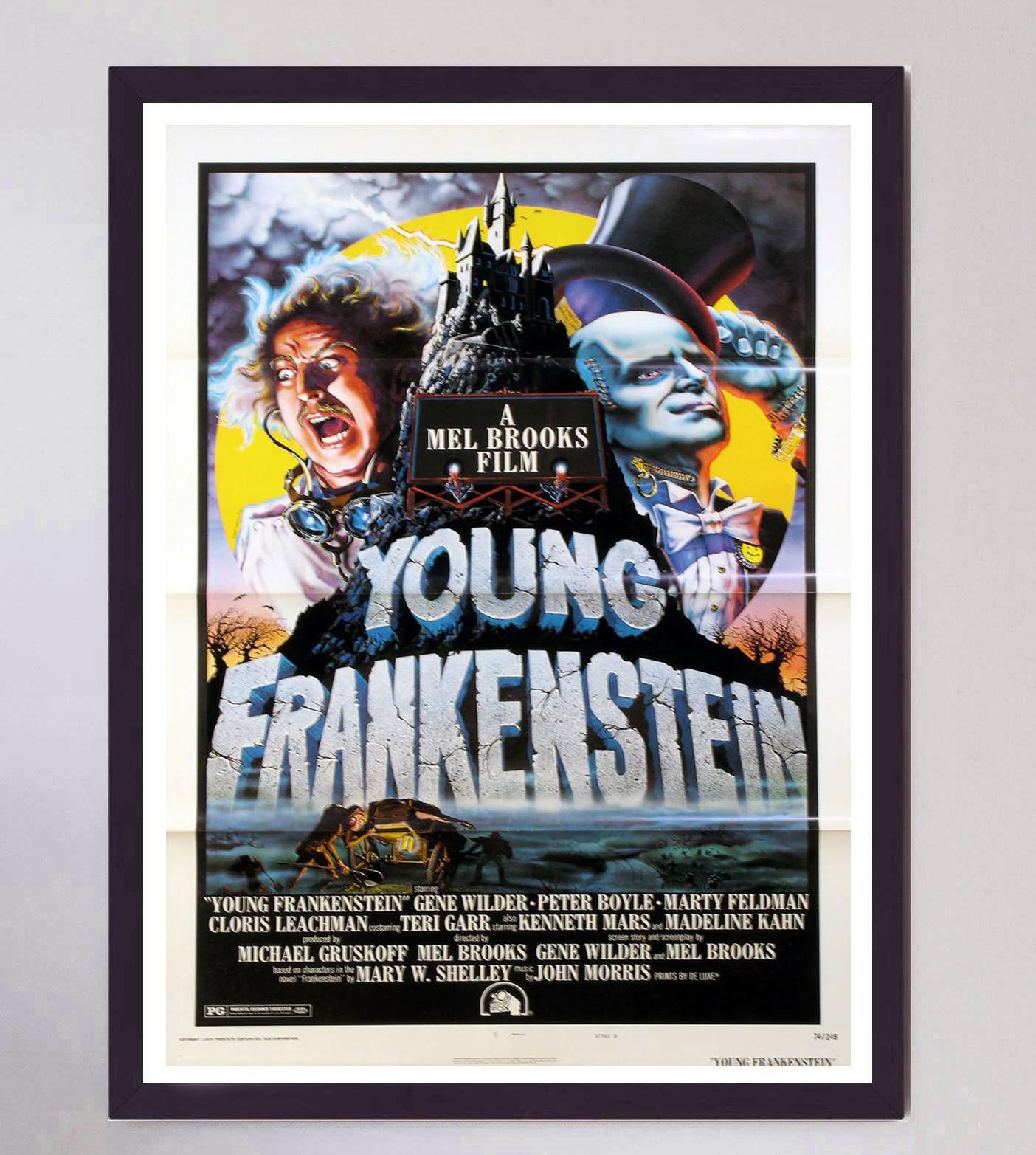 Late 20th Century 1974 Young Frankenstein Original Vintage Poster For Sale