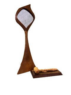 1975 American Modern Tabletop Mirror Sculpture by Robert Whitley 'Signed'