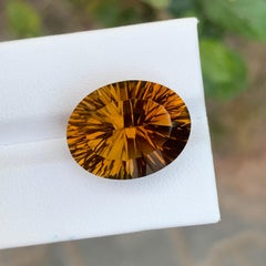 19.75 Carat Natural Loose Citrine Oval Shape Gemstone