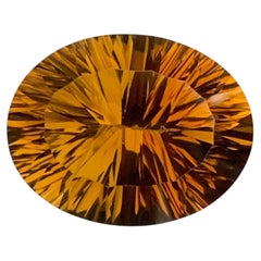 19.75 Carat Natural Loose Citrine Oval Shape Gemstone