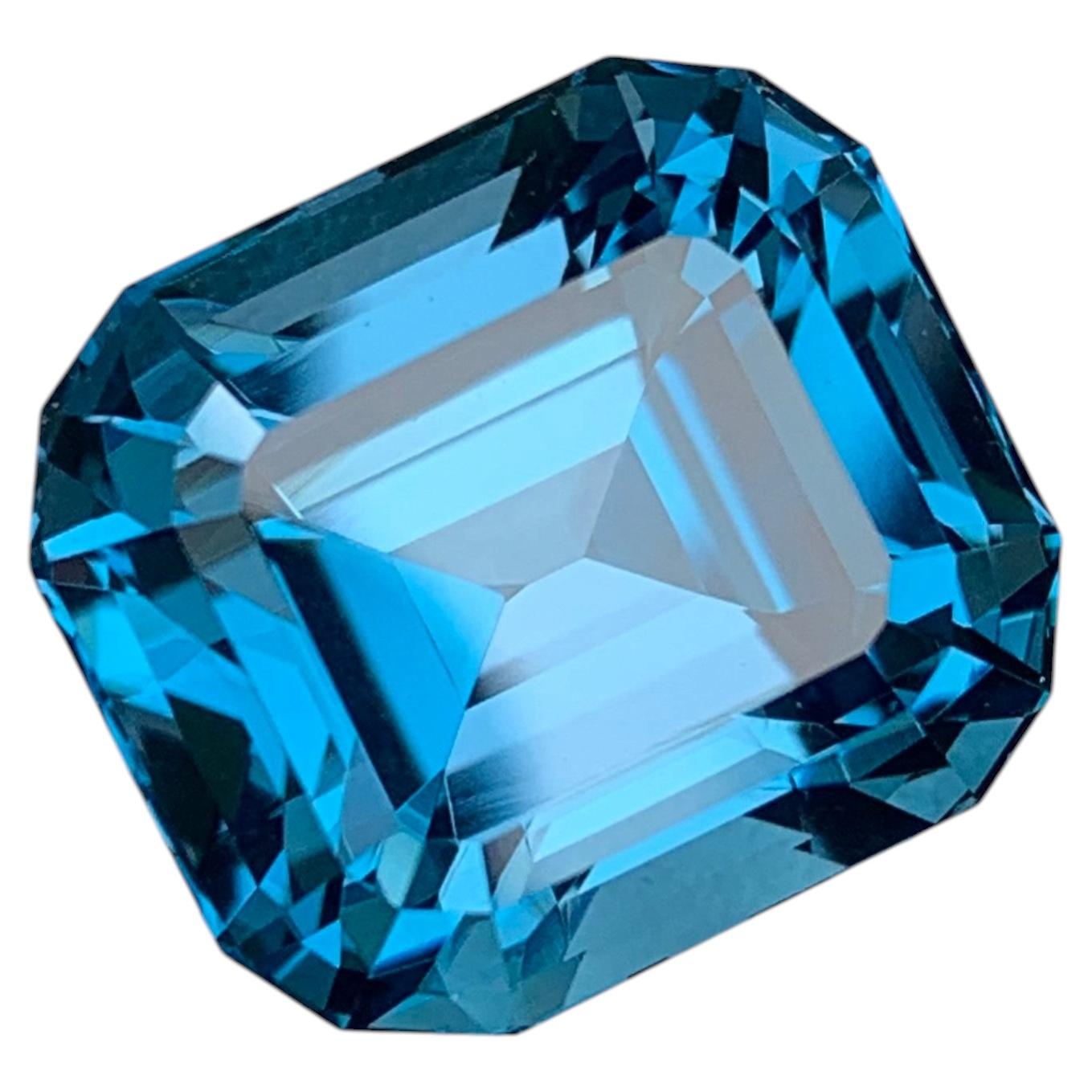 19.75 Carat Naturel Loose London Blue Topaz Gemstone From Brazil