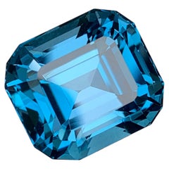 19.75 Carat Natural Loose London Blue Topaz Gemstone From Brazil