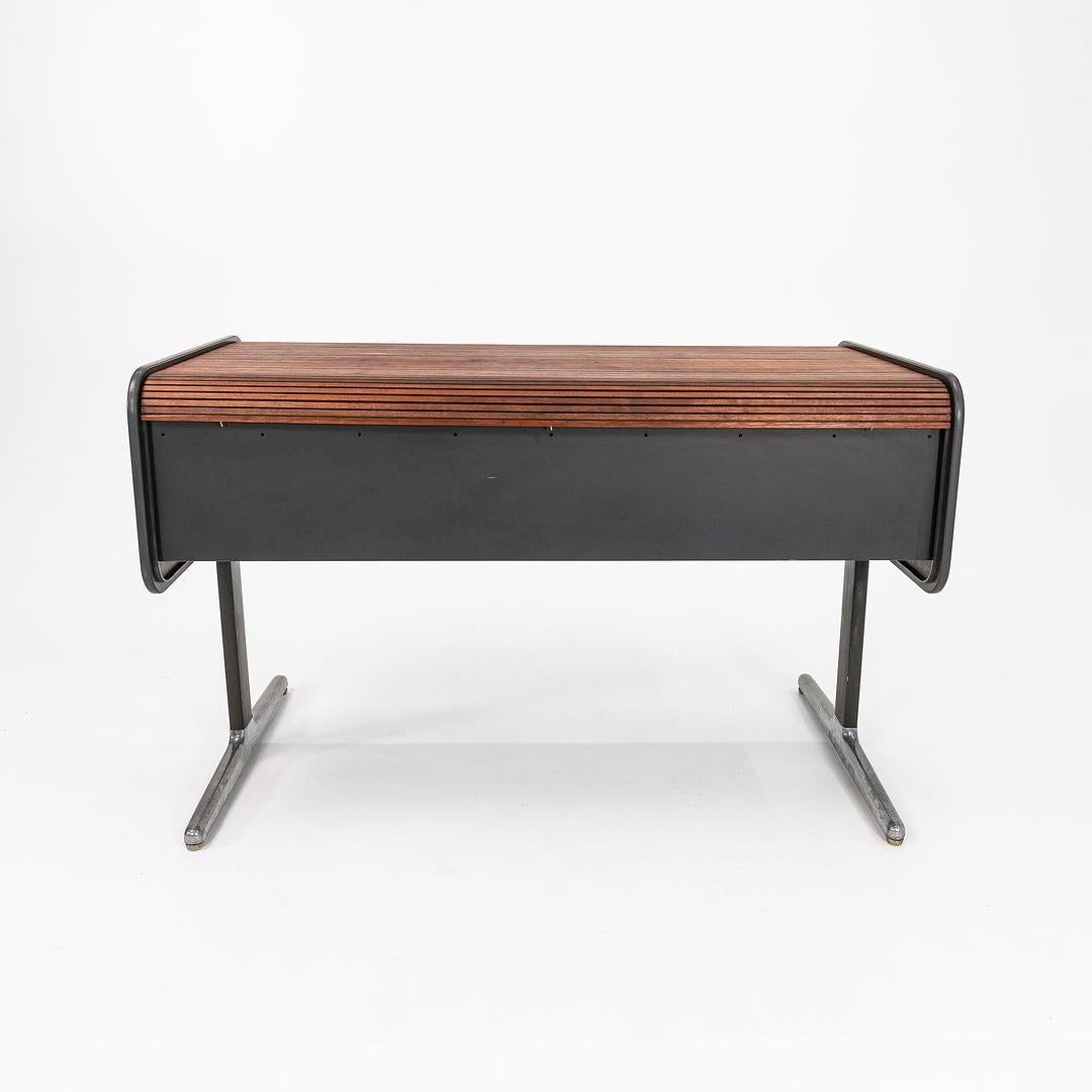 Aluminum 1975 George Nelson for Herman Miller Action Office II Series Roll-Top Desk For Sale