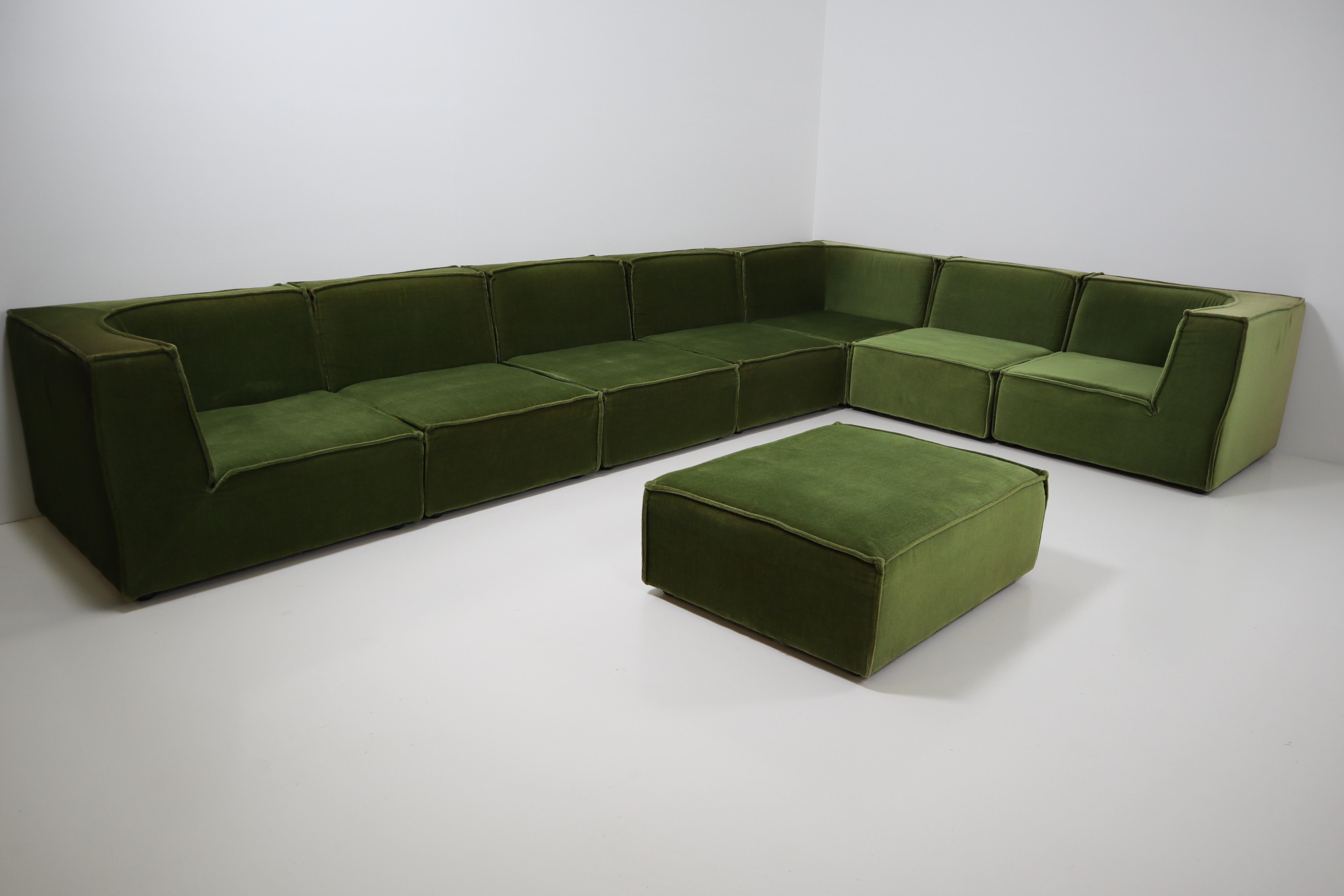 green sofa sectional