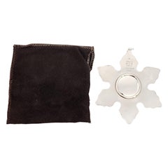 1975 Gorham Sterling Silver Snowflake Ornament with Pouch #15645