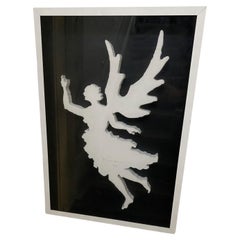 1975 Italien Postmoderne Vanni Viviani Mischtechnik Kunstwerk Der weiße Engel