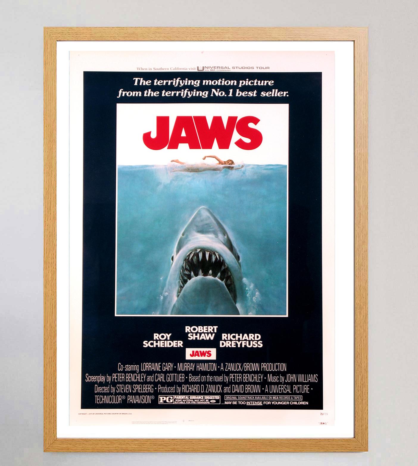 1975 Jaws Original Vintage Poster Bon état - En vente à Winchester, GB