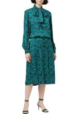 1975 Lanvin Haute Couture Silk Dress Numbered