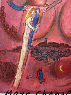 1975 Le Cantique Des Cantiques After Marc Chagall Advertisment Print By Mourlot