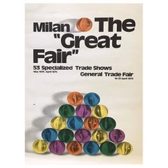 1975 Milano "La Grande Fiera" Poster originale d
epoca