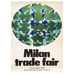 1975 Milan Trade Fair Original Vintage Poster