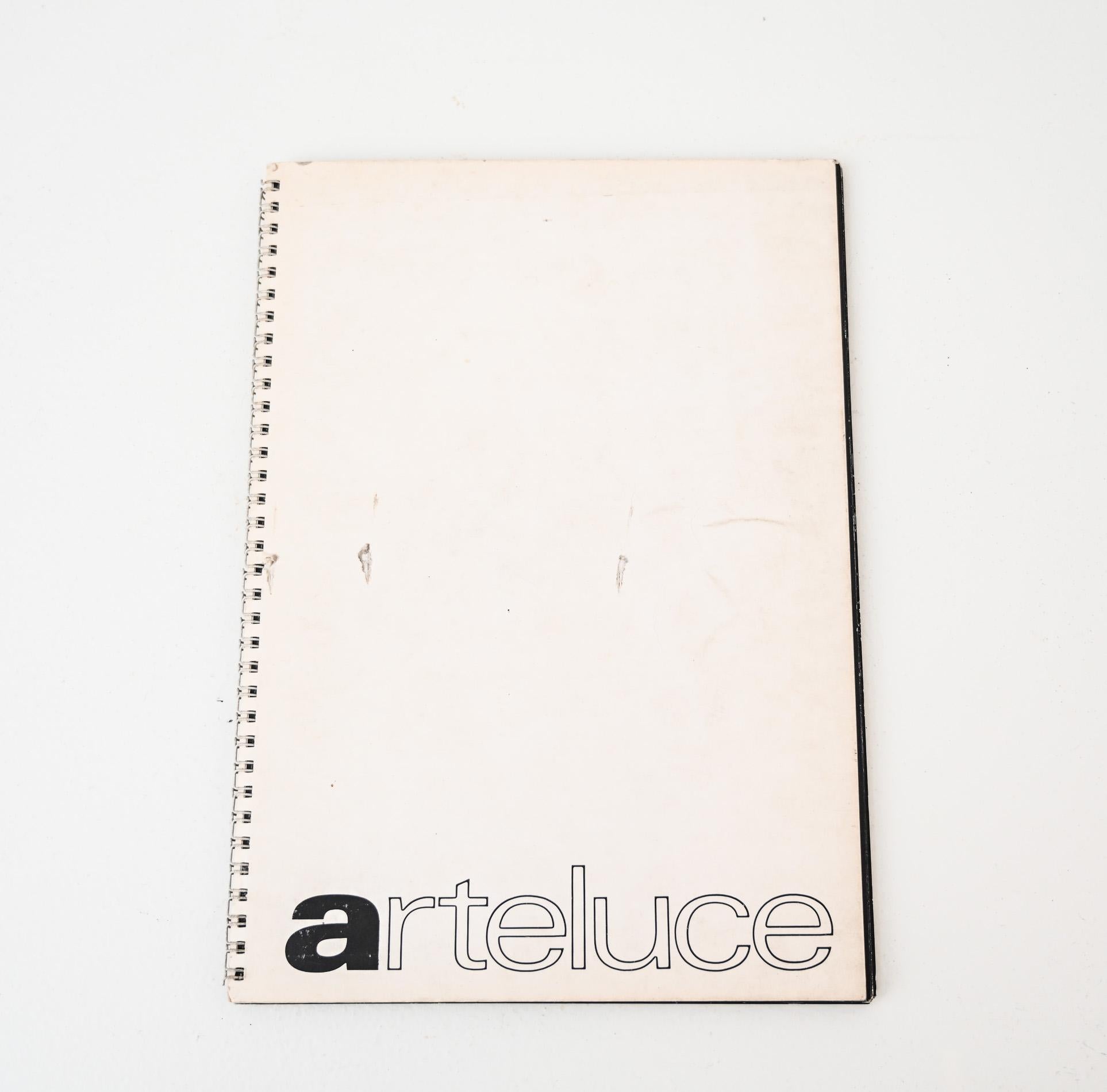 Mid-Century Modern 1975 Original Arteluce Lighting Catalogue For Sale