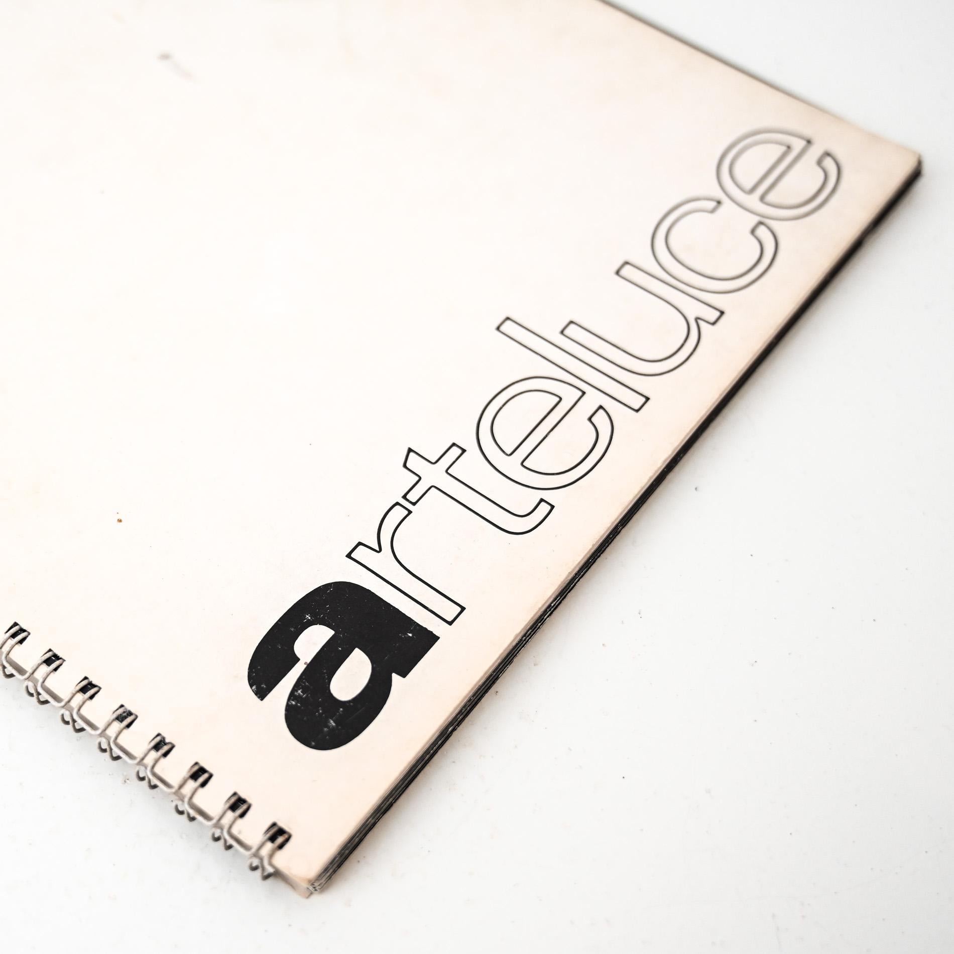 European 1975 Original Arteluce Lighting Catalogue For Sale