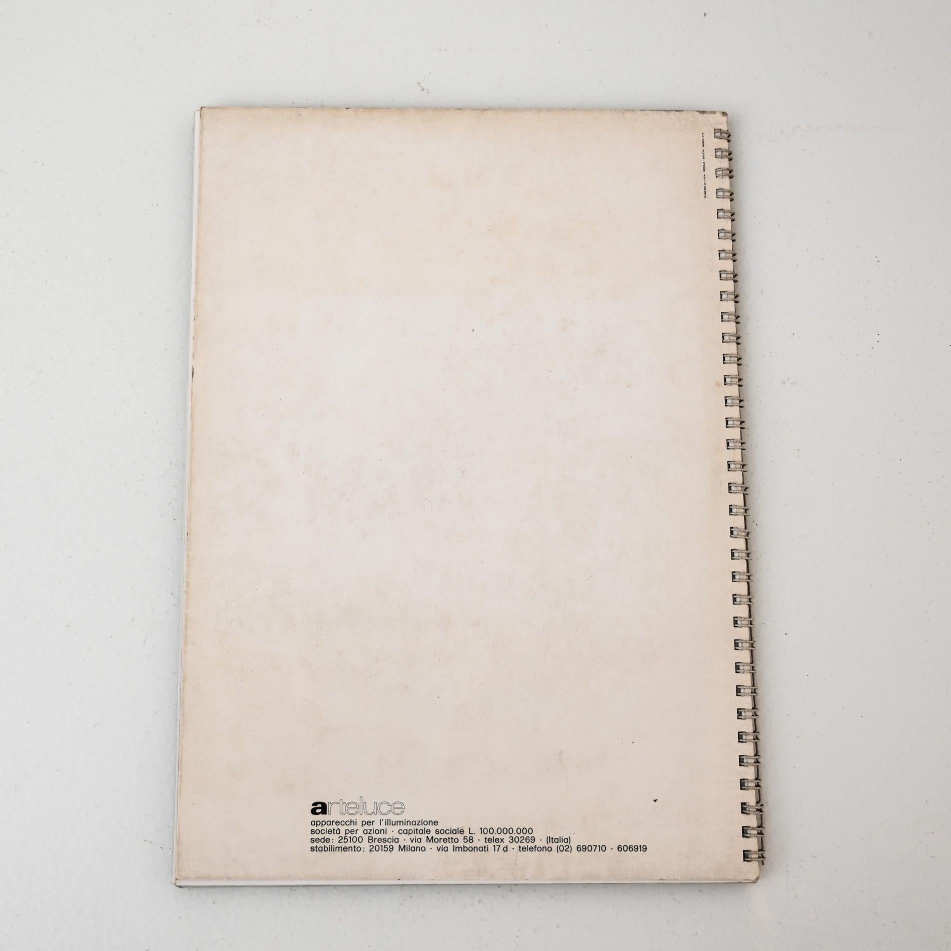 Late 20th Century 1975 Original Arteluce Lighting Catalogue For Sale