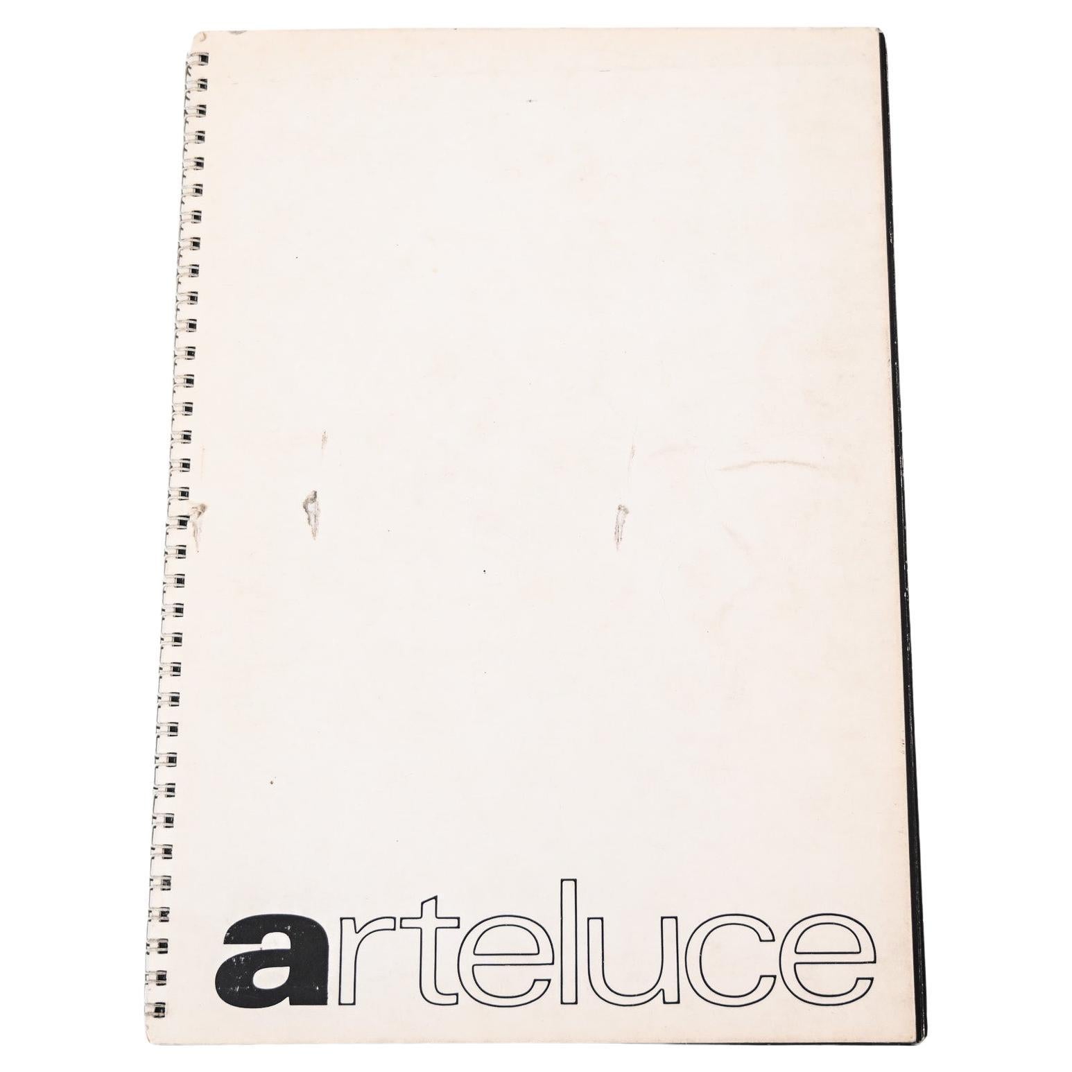 1975 Original Arteluce Lighting Catalogue For Sale