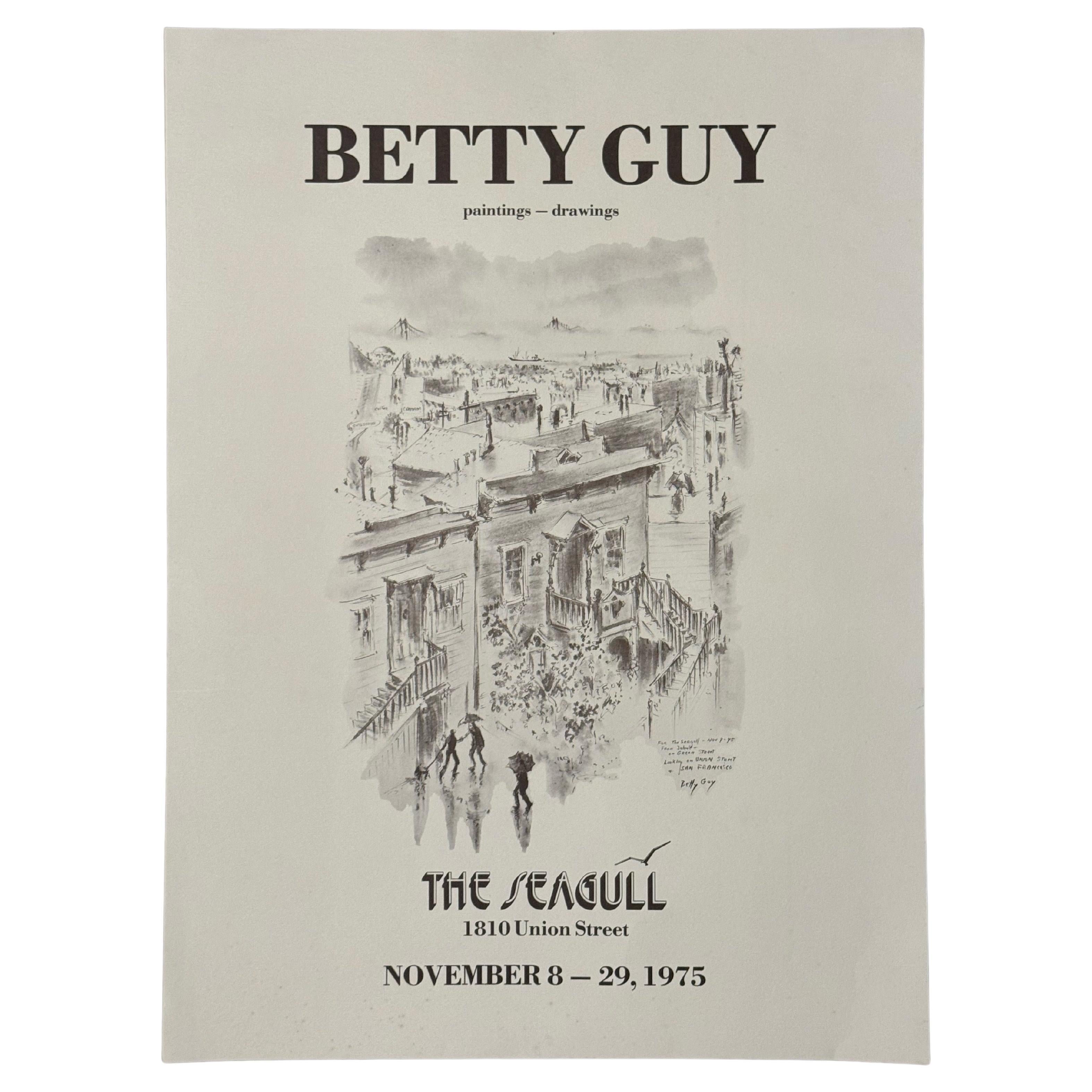 1975 Original Betty Guy Ausstellungsdruck aus der Seagull Gallery, San Francisco im Angebot
