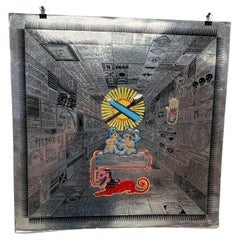 1975 Pedro Friedeberg Psychedelic Surreal Art Silver Never Look Gift Horse Mouth