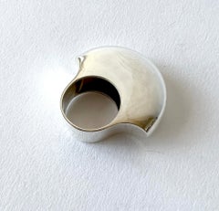 1975 Pekka Piekainen for Auran Kultaseppa Oy Finnish Modernist Sterling Ring