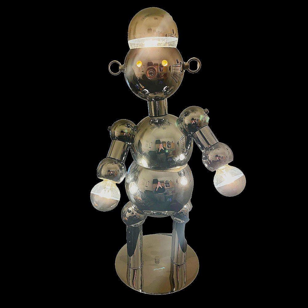 Lámpara Robot 1975 Post-Moderna Bubble Ball Cromada by Torino Lamps en venta 4