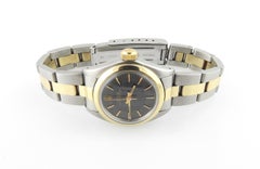 1975 Rolex Ladies 14k Yellow Gold Steel Watch cadran noir 6723