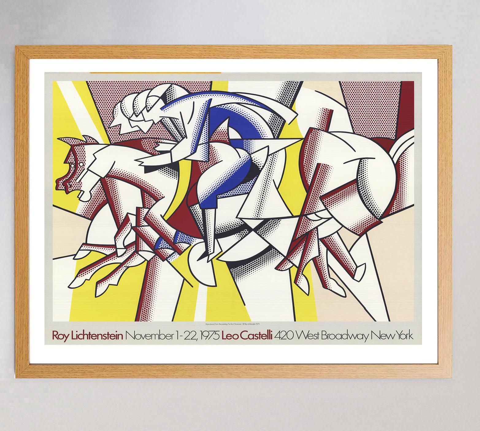 American 1975 Roy Lichtenstein - Leo Castelli Original Vintage Poster For Sale