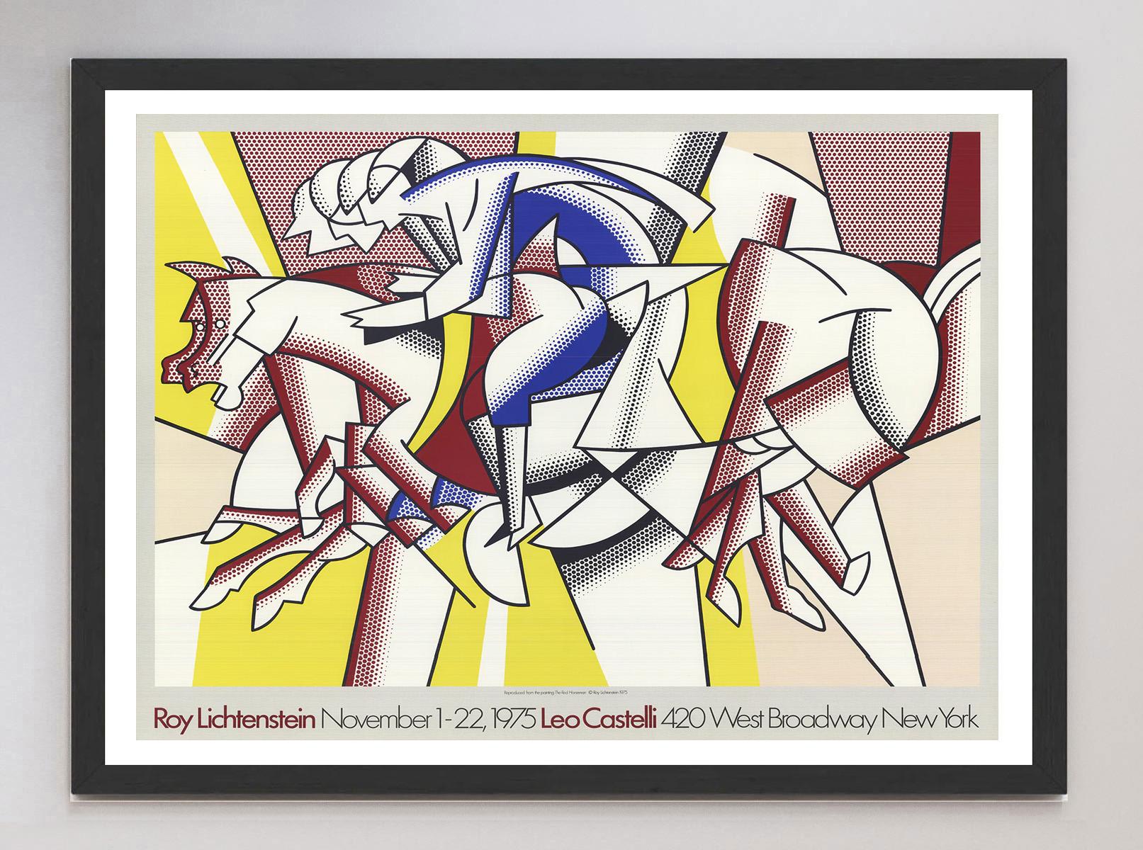Late 20th Century 1975 Roy Lichtenstein - Leo Castelli Original Vintage Poster For Sale