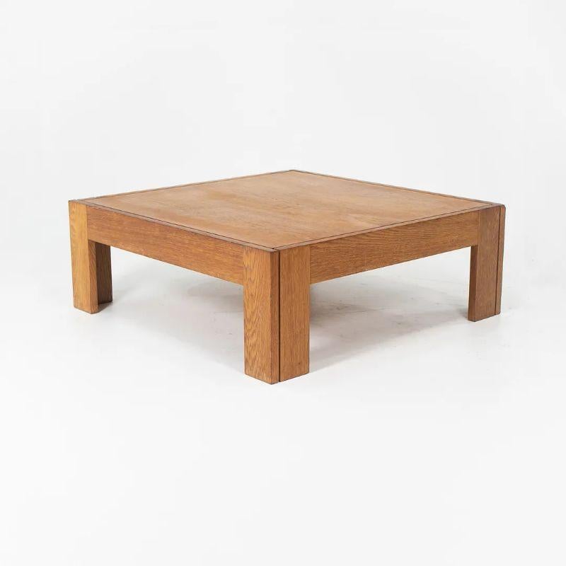 Modern 1975 Square Oak Coffee Table by Tage Poulsen for CI Designs For Sale
