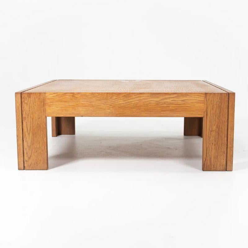 Late 20th Century 1975 Square Oak Coffee Table by Tage Poulsen for CI Designs For Sale