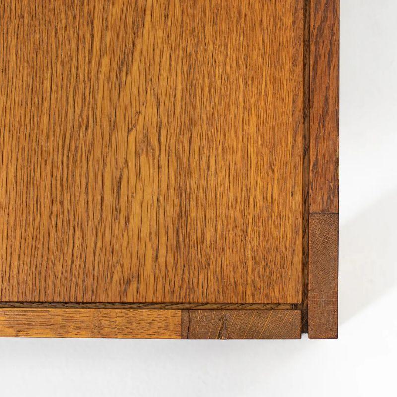 1975 Square Oak Coffee Table by Tage Poulsen for CI Designs For Sale 2