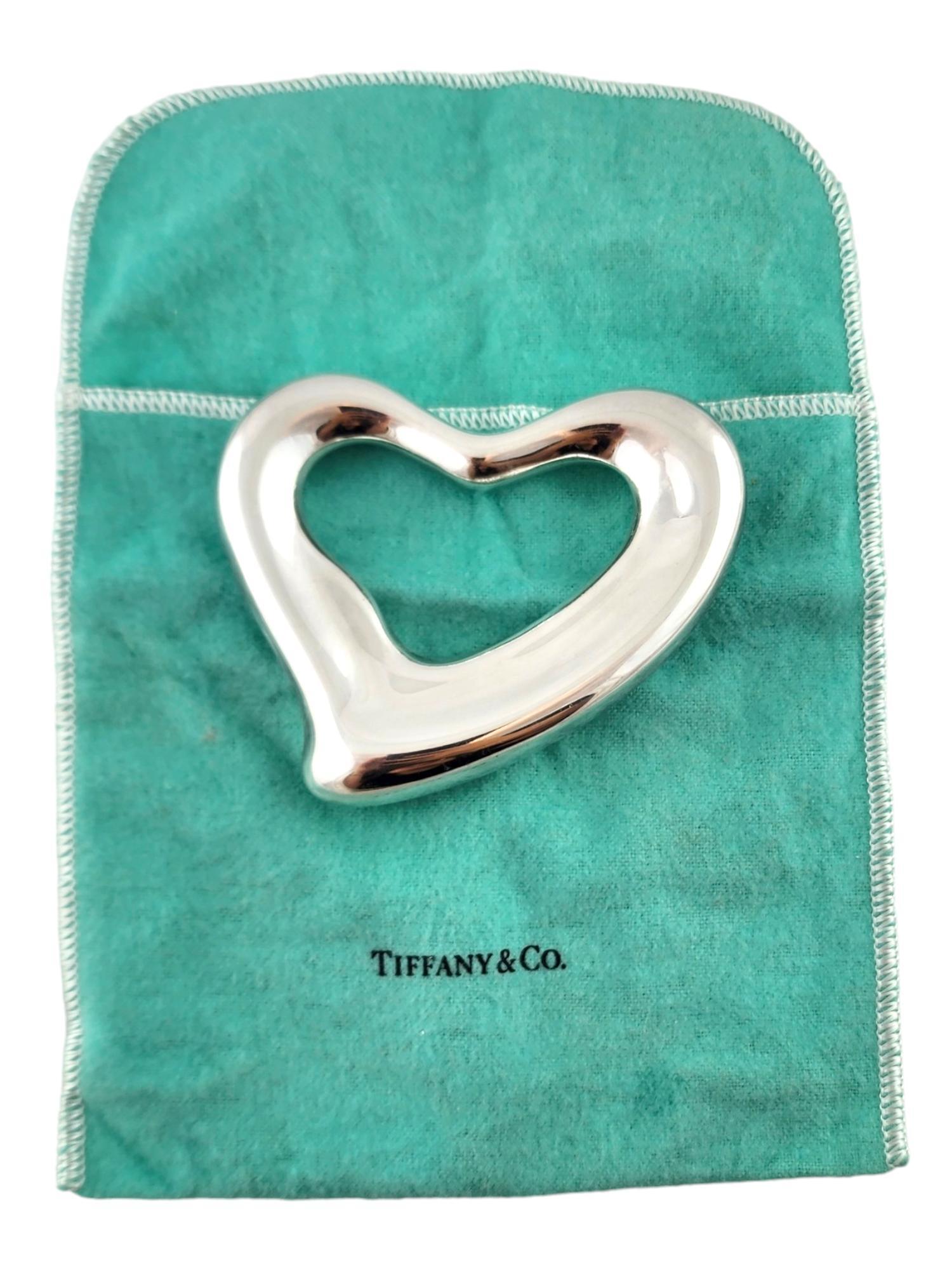 1975 Tiffany & Co Sterling Silver Elsa Peretti Open Heart Belt Buckle #18265 2
