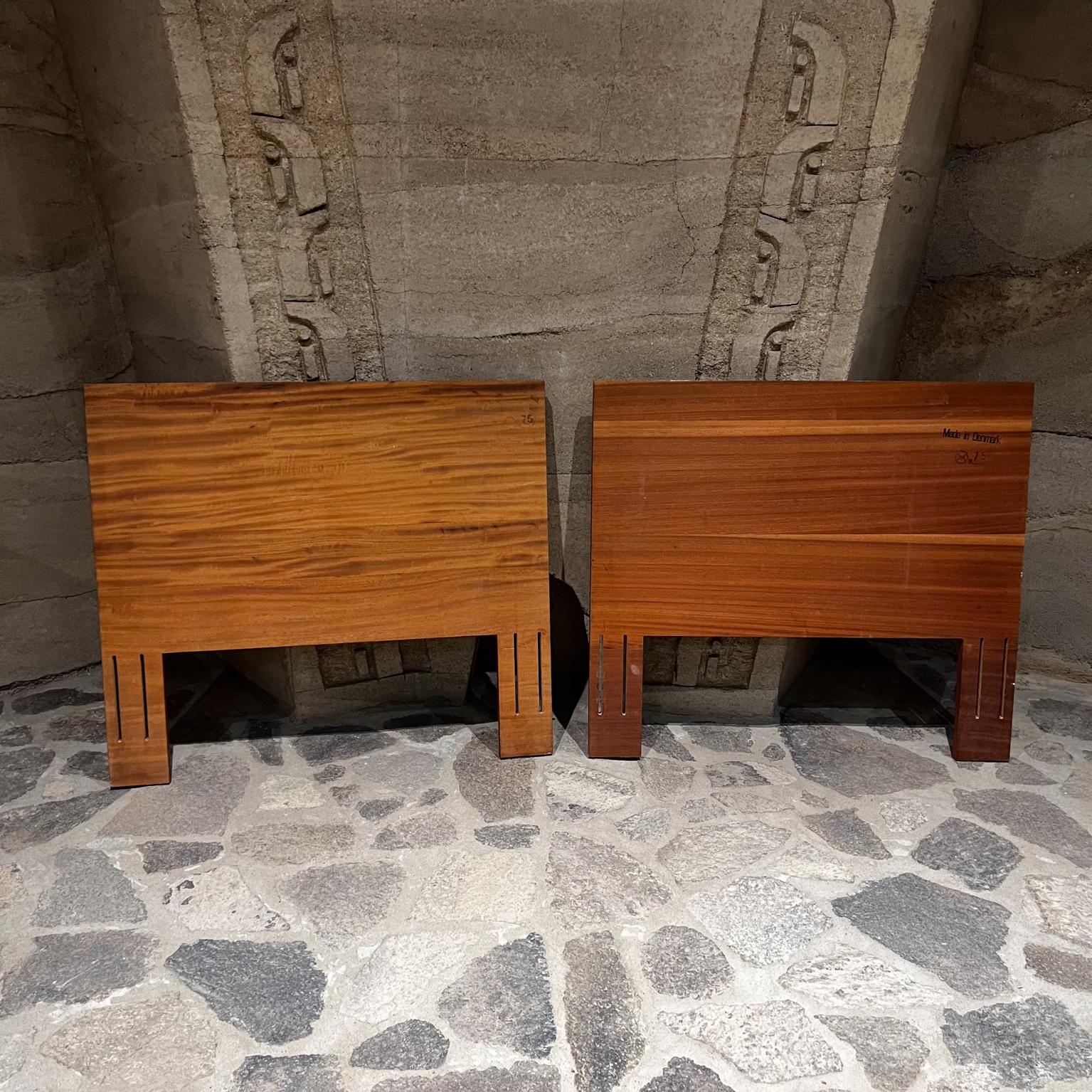 1975 Twin Teak Headboard Pair by Vinde Mobelfabrik Denmark For Sale 4