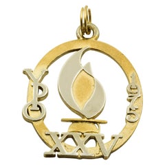 1975 YPO Sterling Silver Gold-Plated Charm