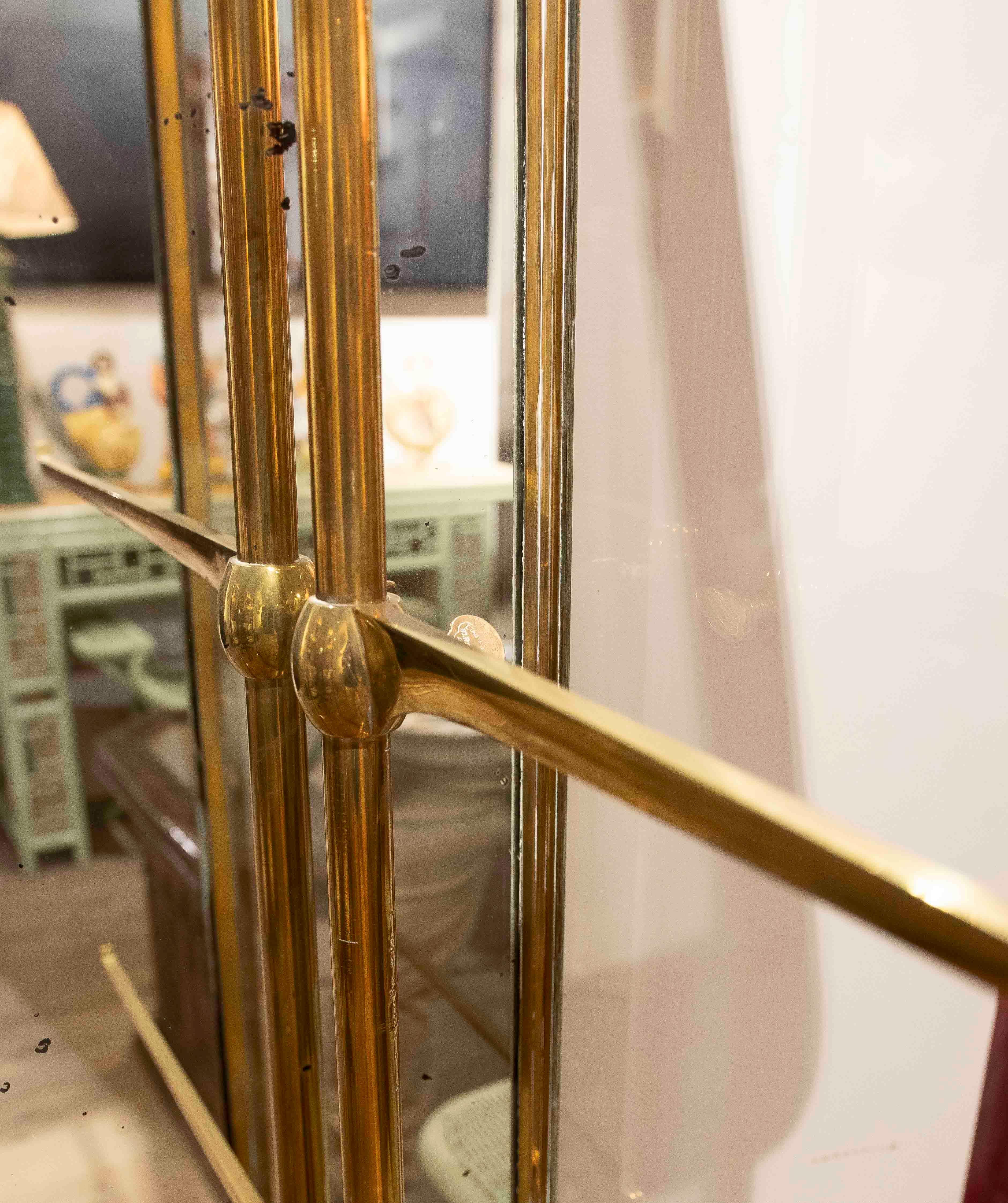 1975s Bronze, Wood and Glass Pastry Case. Paris, France. For Sale 5
