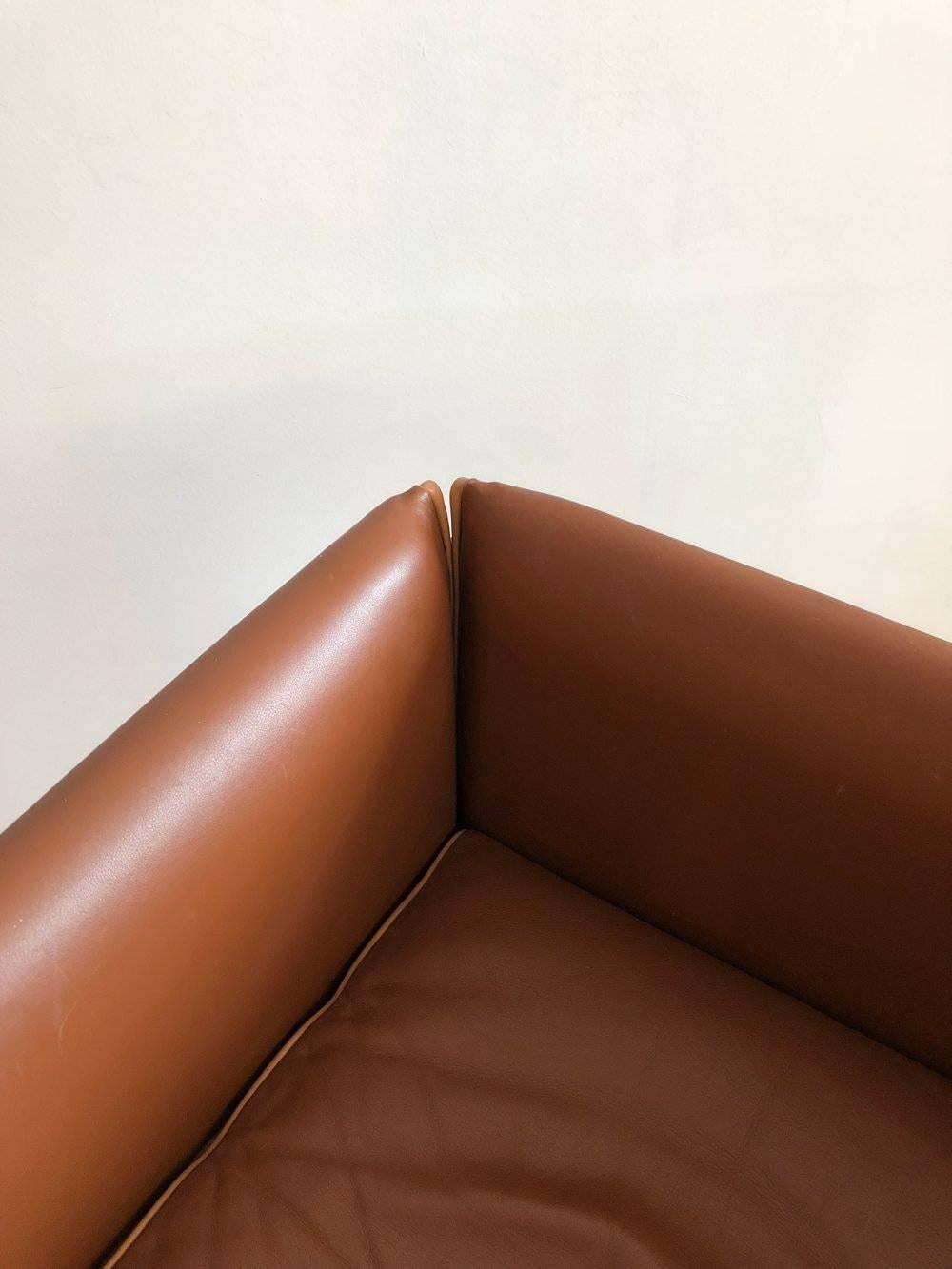 Italian 1976 401 Break Chair by Mario Bellini for Cassina, Brown Leather
