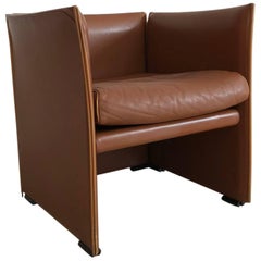 1976 401 Break Chair by Mario Bellini for Cassina, Brown Leather