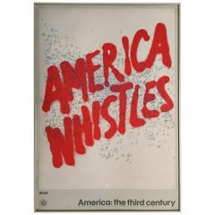 1976 "America Whistles" July 4th Bicentennial Commercial Poster by Mobil