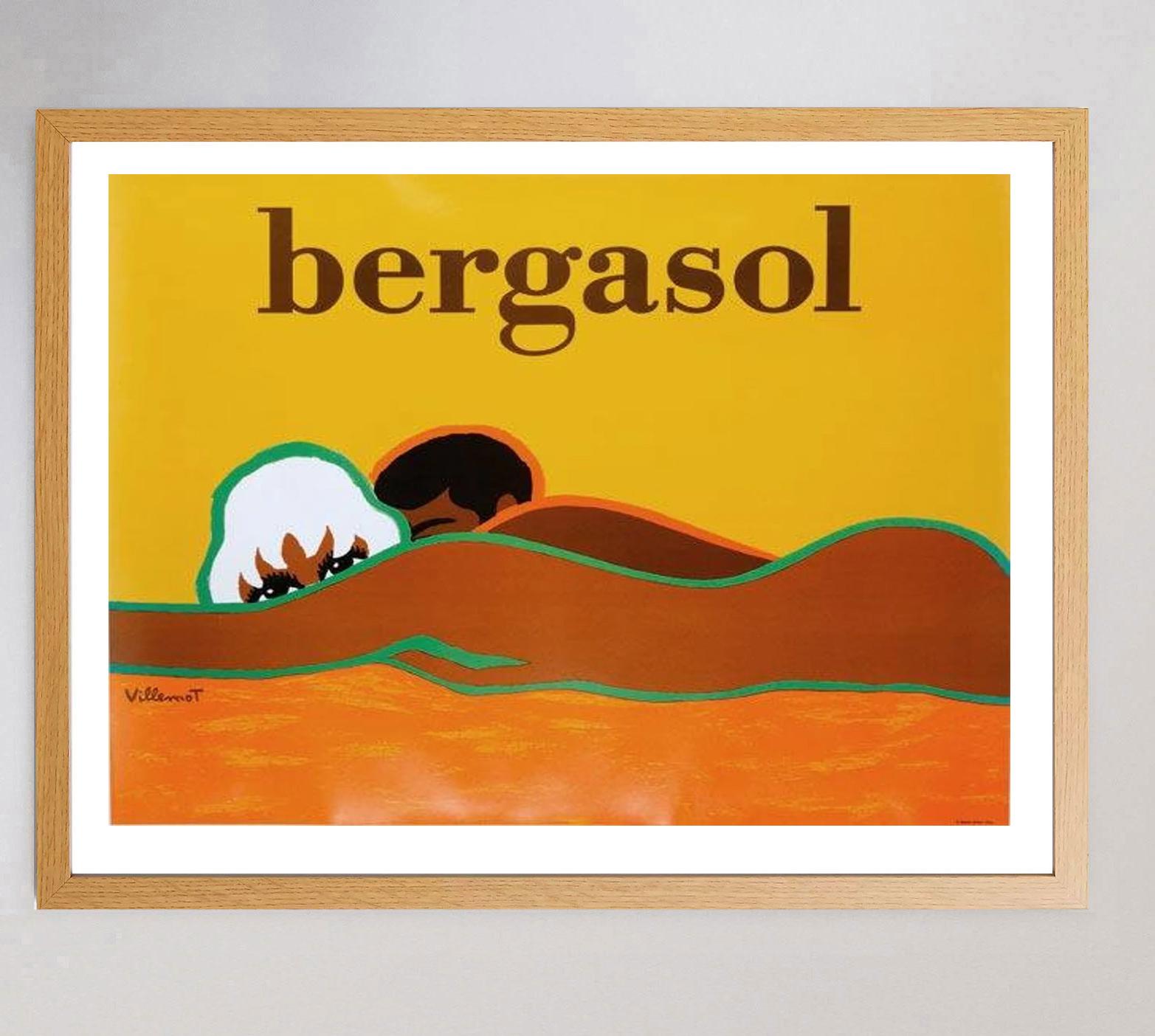 French 1976 Bergasol Original Vintage Poster For Sale
