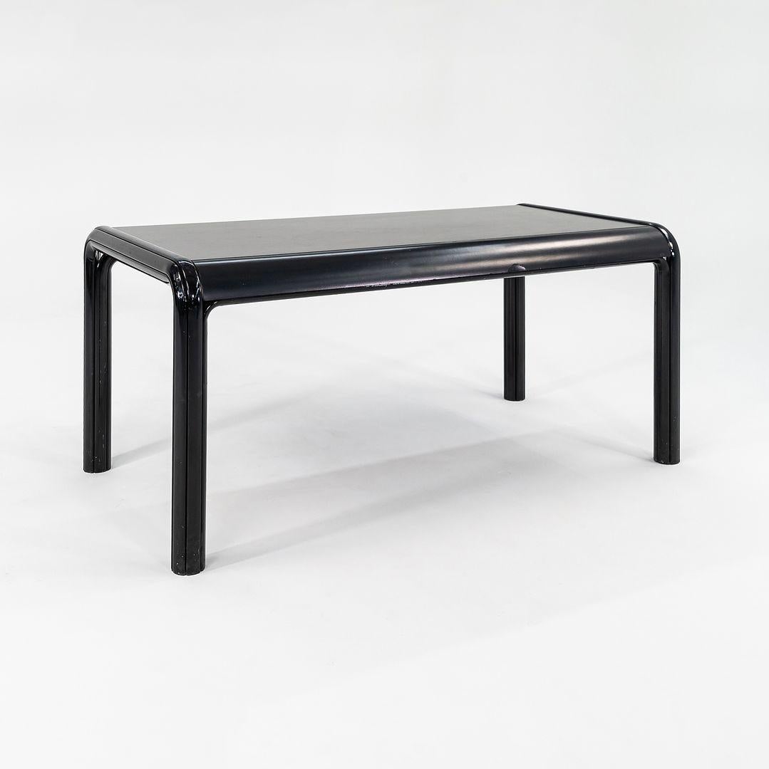 1976 Gae Aulenti for Knoll International Table de salle à manger rectangulaire Orsay en noir 3