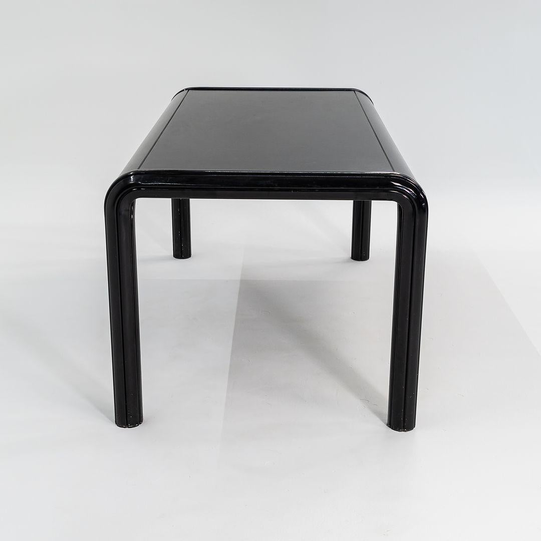 1976 Gae Aulenti for Knoll International Table de salle à manger rectangulaire Orsay en noir Bon état à Philadelphia, PA