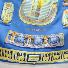 1976 Hermes Silk Scarf Tutankhamun Vladimir Rybaltchenko