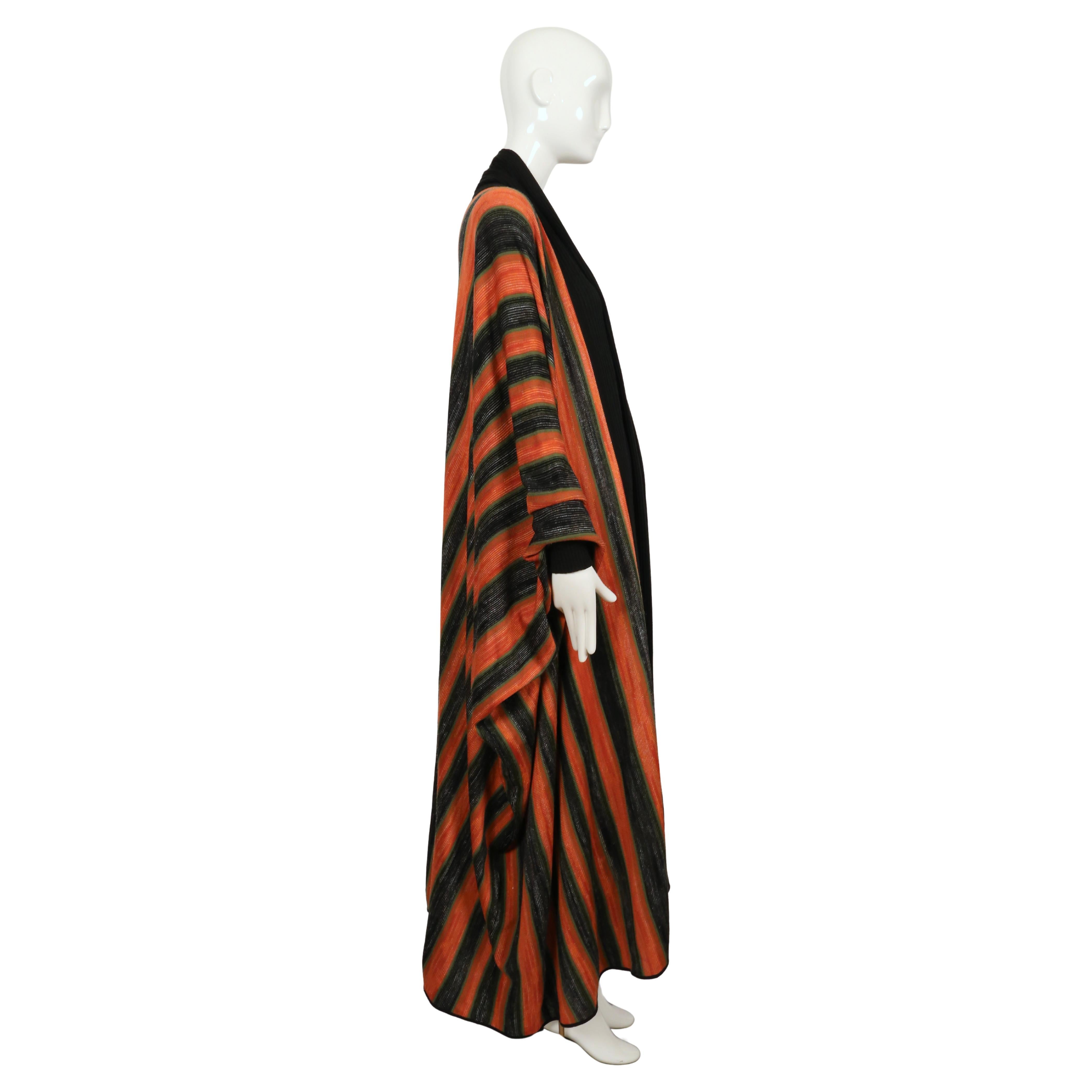 Women's or Men's 1976 ISSEY MIYAKE documented space dyed striped robe coat For Sale