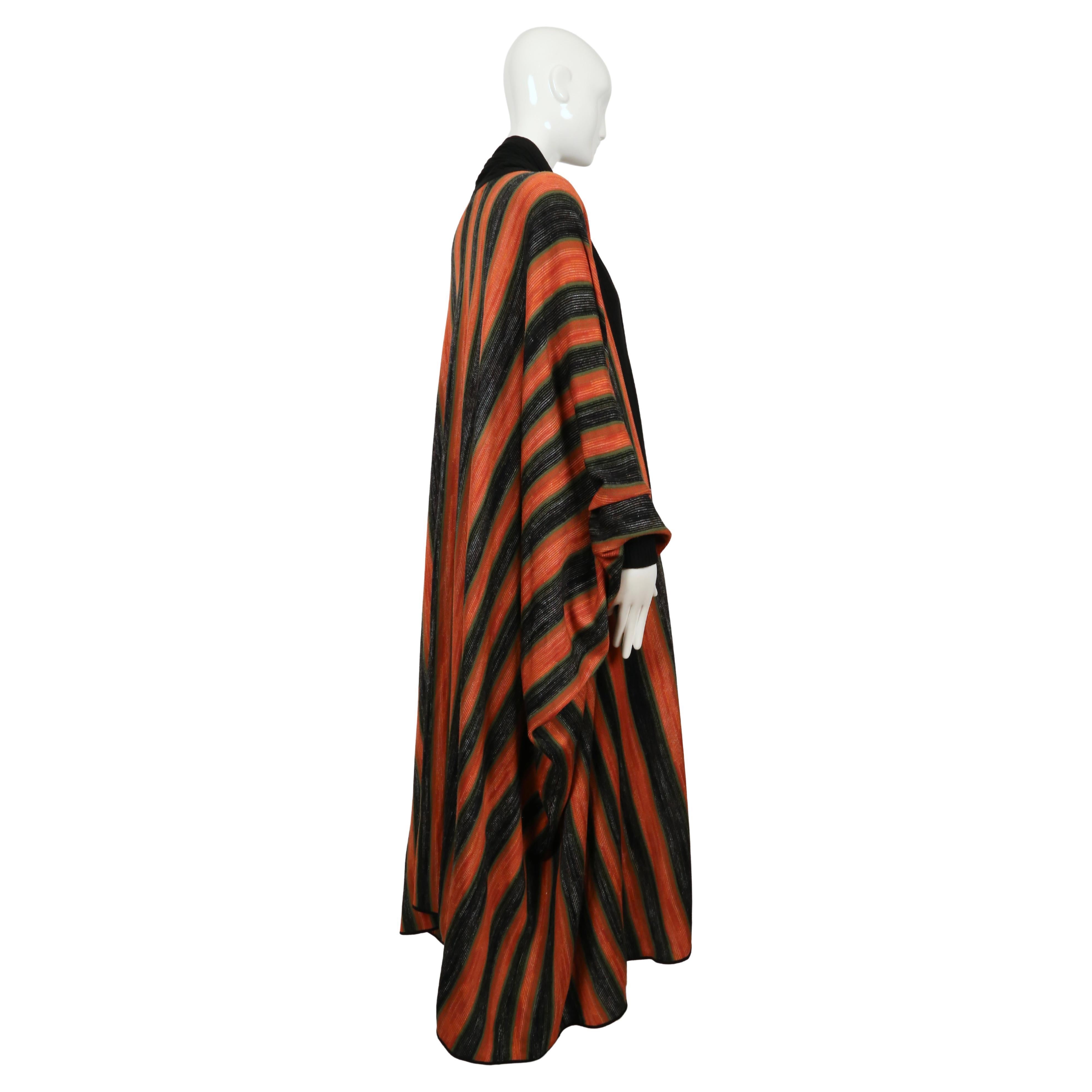 1976 ISSEY MIYAKE documented space dyed striped robe coat For Sale 1