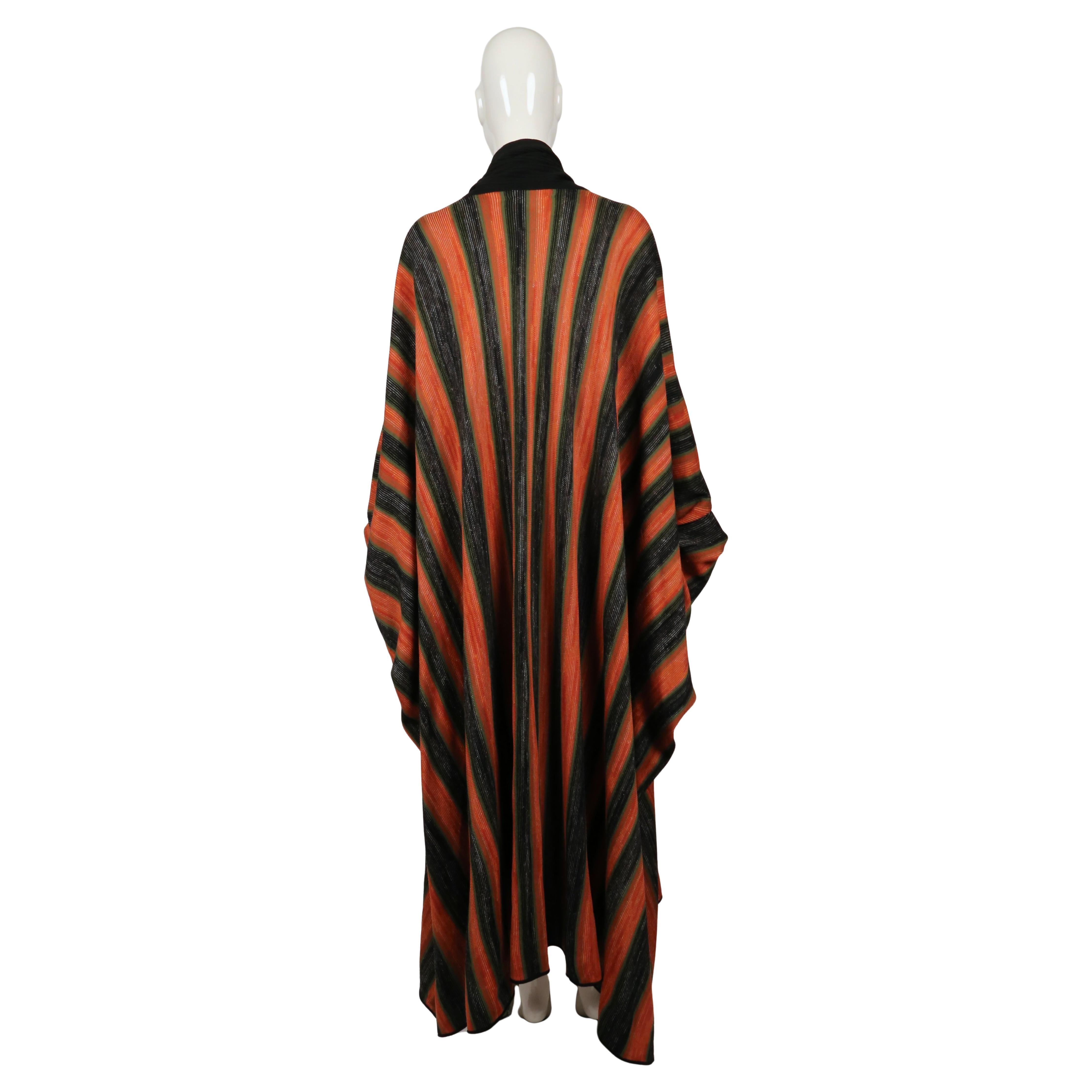 1976 ISSEY MIYAKE documented space dyed striped robe coat For Sale 4