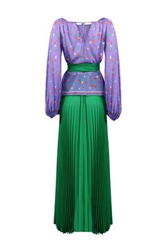 1976 Lydia Martin Yves Saint Laurent Conjunto de Alta Costura con Licencia