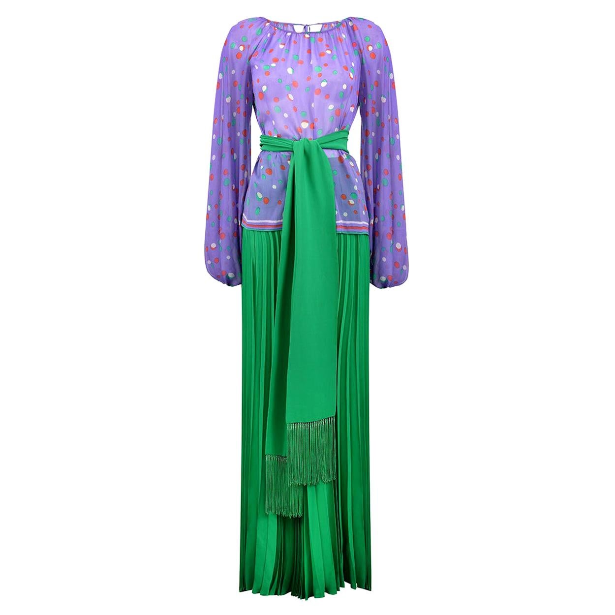 1976 Lydia Martin Yves Saint Laurent Lizensiertes Haute Couture Ensemble