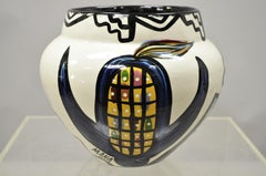 1976 Mana Pottery Southwest Sacred Blue Corn Bien Mur Ceramic Vase Vessel